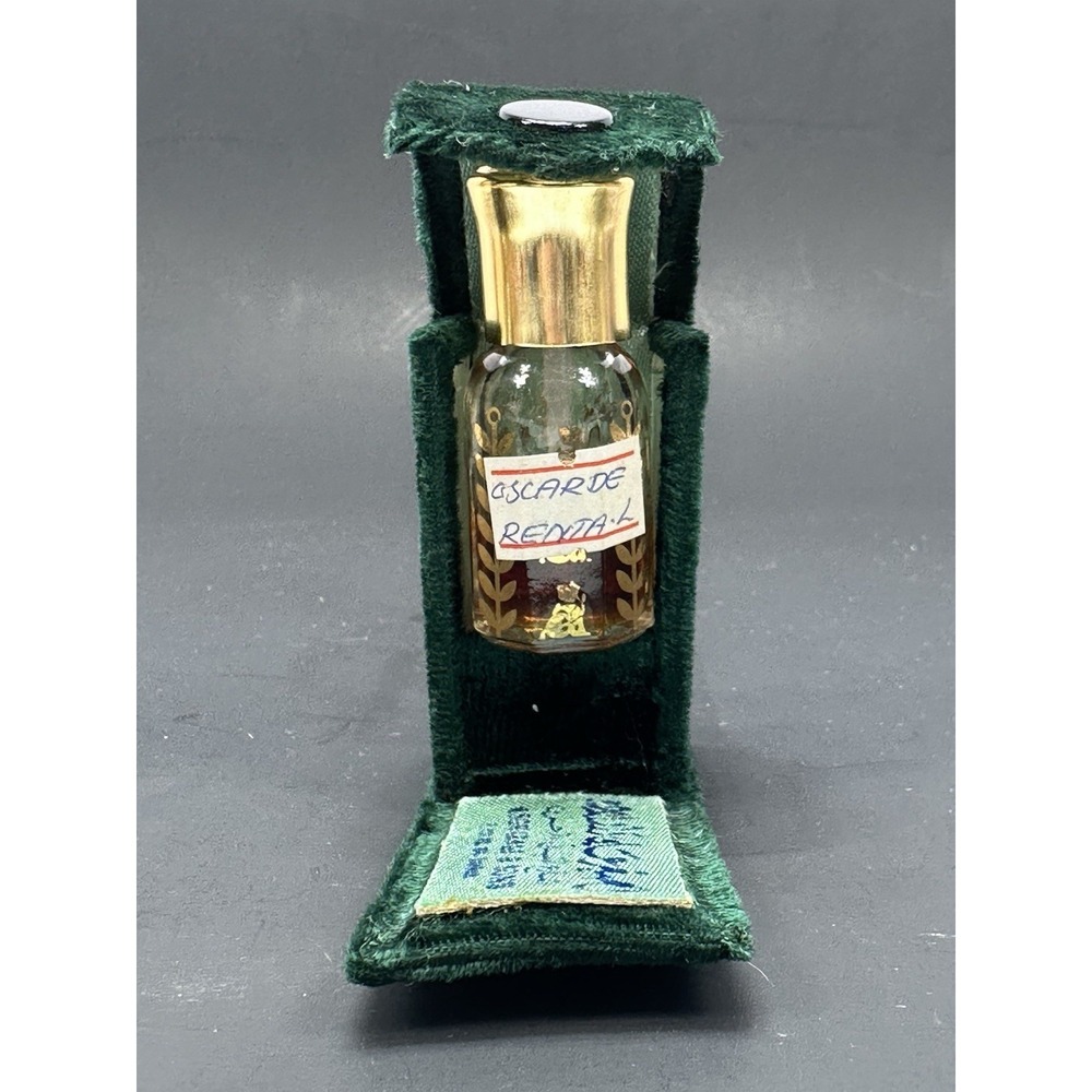 Vintage ASGHAR ALI & SONS Oscar De La Rental Fragrance Green Velvet‎ Snap Case